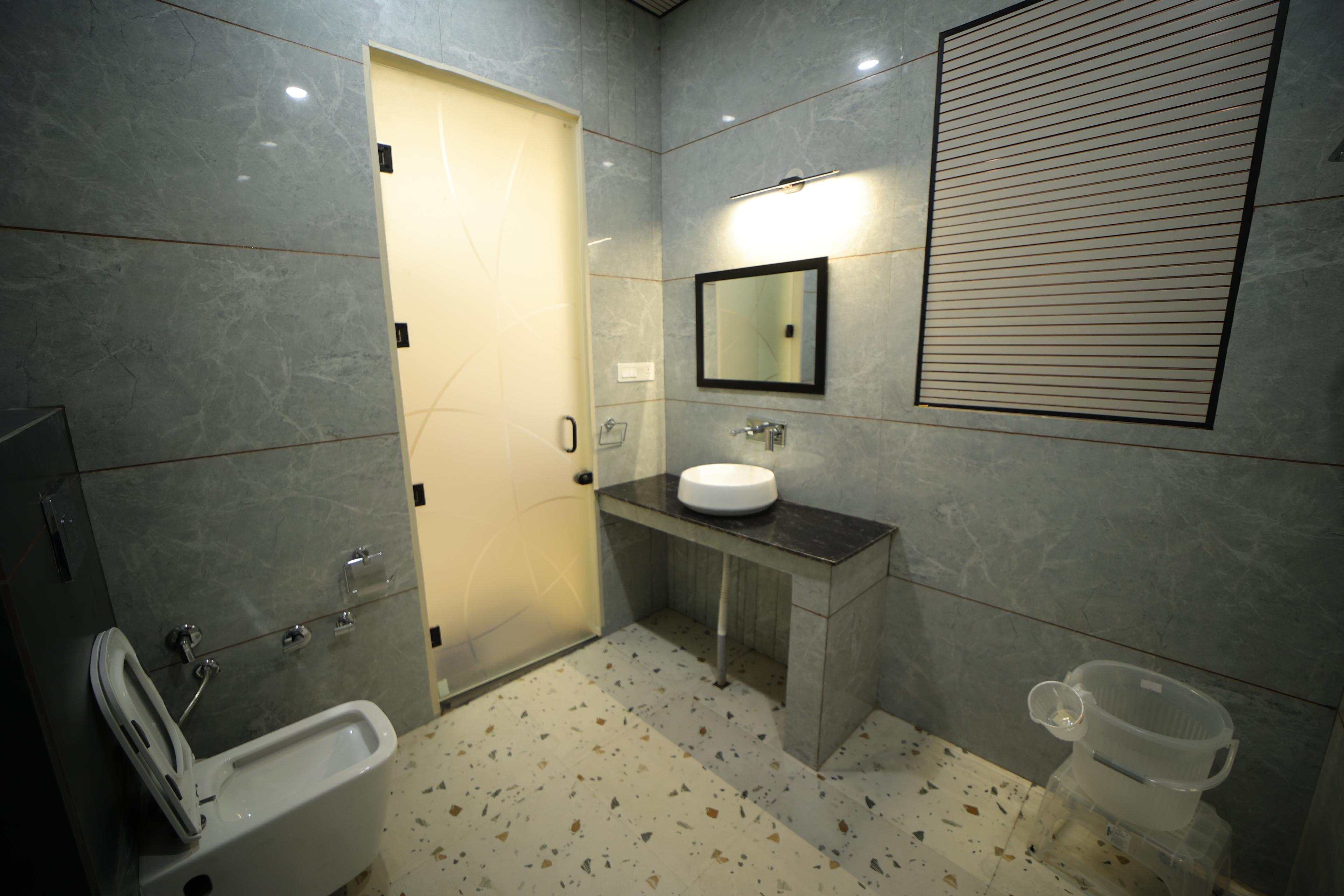 Clean modern bathroom